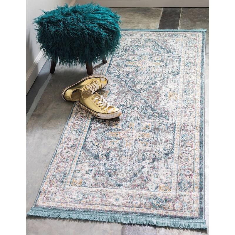 Traditional Samana Collection Area Rug - 2'2"x6' - Gray