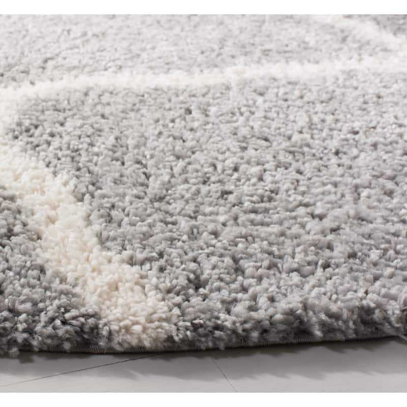 SAFAVIEH Parma Shag Salina Trellis 1.2-inch Thick Rug