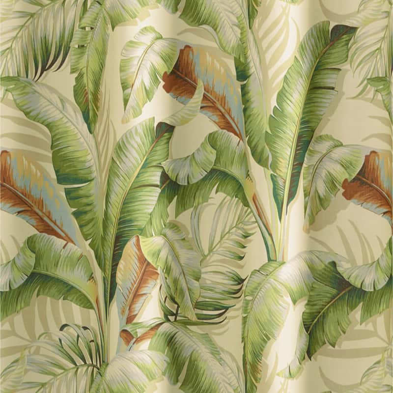 Tommy Bahama Palmiers Green Cotton Shower Curtains