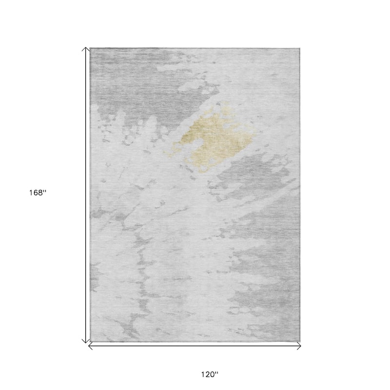 HomeRoots Abstract Transitional Rectangle Outdoor Rug