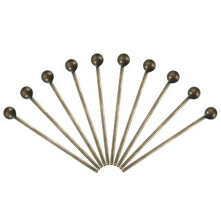 200Pcs Bronze Ball Head Pins 25mm Wire Head Pins Brass 20 Gauge - Bed ...