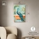 preview thumbnail 11 of 15, Elegant Peacock Bath Canvas Jungle Bathroom Art by Art Remedy
