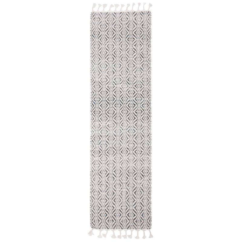 SAFAVIEH Handmade Natura Sejla Transitional Geometric Beige Wool Rug