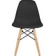 preview thumbnail 21 of 25, Kids Toddler Chair Side No arm Armless Natural Wood Legs Eiffel For Kitchen Desk Work Bedroom Playroom Preschool Black