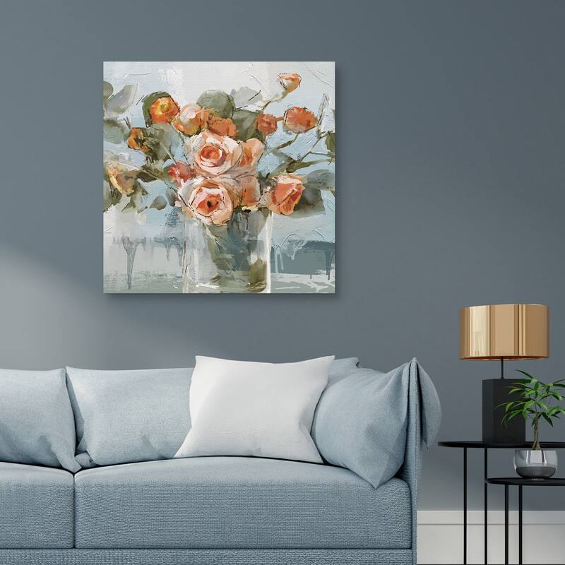 Peachy Dreams by Studio Arts Canvas Art Print
