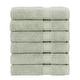 preview thumbnail 11 of 11, Authentic Hotel Spa Turkish Cotton Washcloth (Set of 6) Green