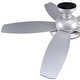 preview thumbnail 42 of 113, 5 - Blade Low Profile Flush Mount Modern Ceiling Fan with LED Light and Remote