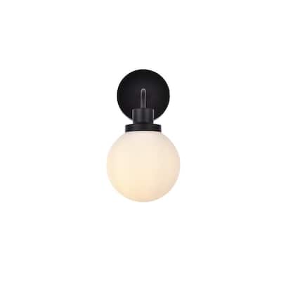 Hudson 1-light Bath Sconce with Frosted Globe Shade