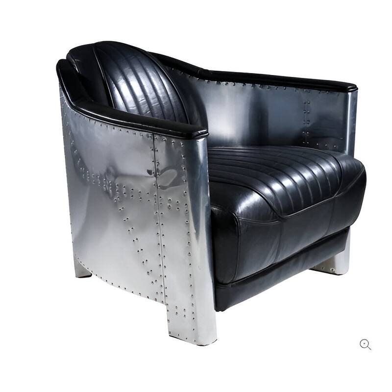 Mozilla Antique Lounge Chair (Set of 2) - Black