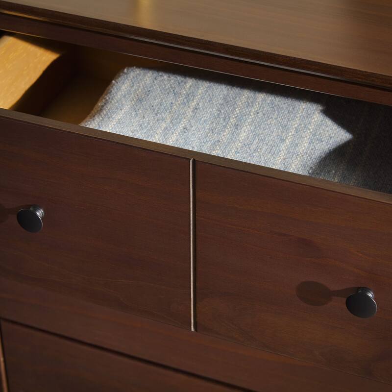 Walker Edison Bullrushes 6-Drawer Solid Wood Dresser