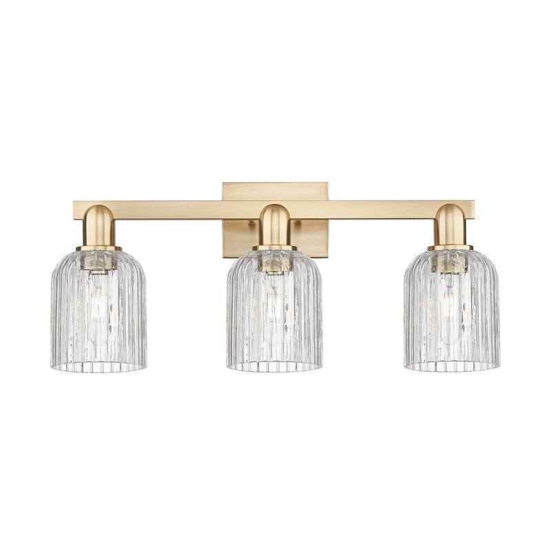 Innovations Lighting 716-3W-11-24 Bridal Veil Vanity Bridal Veil 3 - Champagne Bronze / Clear