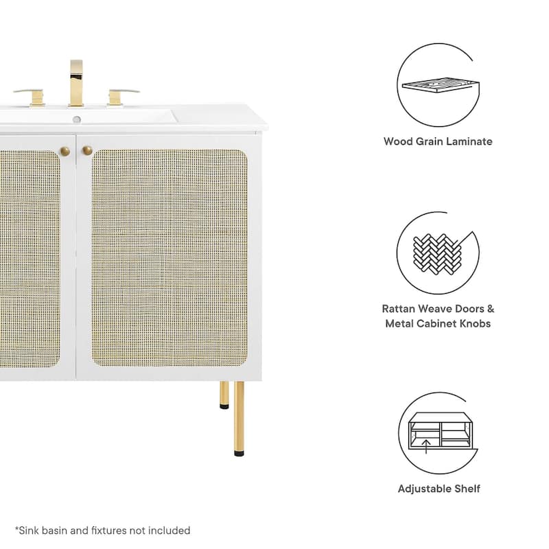 Chaucer Bathroom Cabinet Basin Not Included