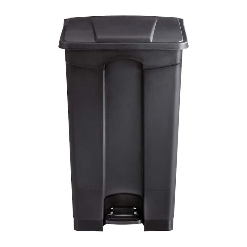Large 23 Gallon Step-On Trash Can, Durable Plastic Garbage Can