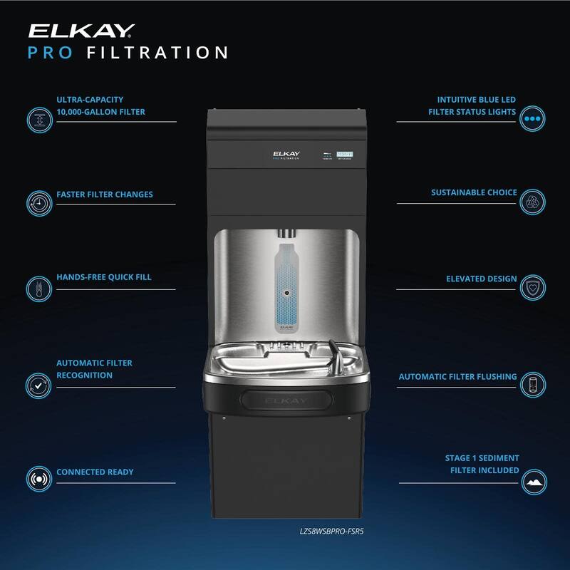 Elkay LZS8WSBPRO-FSR5 Elkay Pro Filtration Bottle Filling Station and