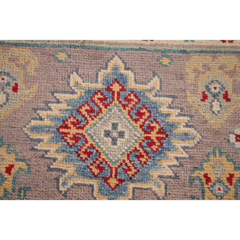 Kazak Accent Rug Handmade Oriental Beige Wool Carpet - 2'8" x 4'2"
