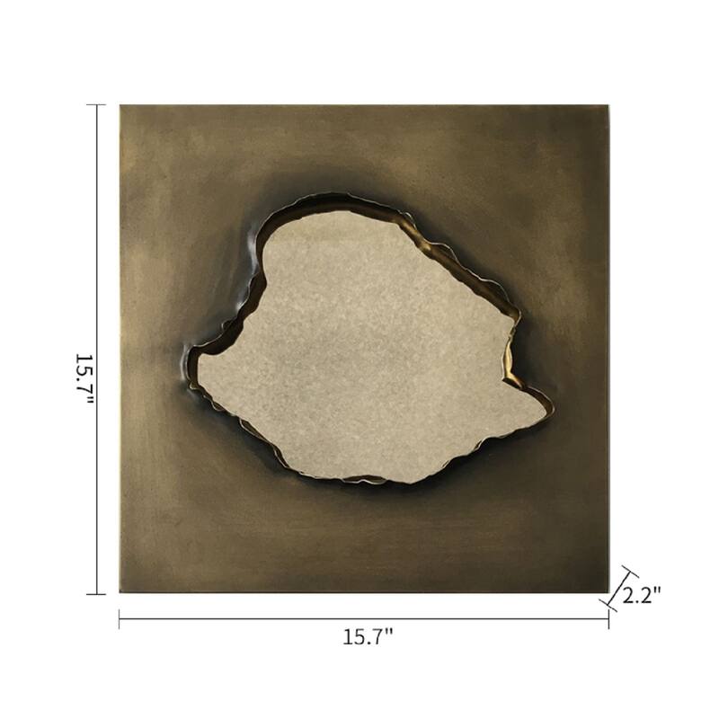 decorative metal mirror - 15.8*15.7*2.2