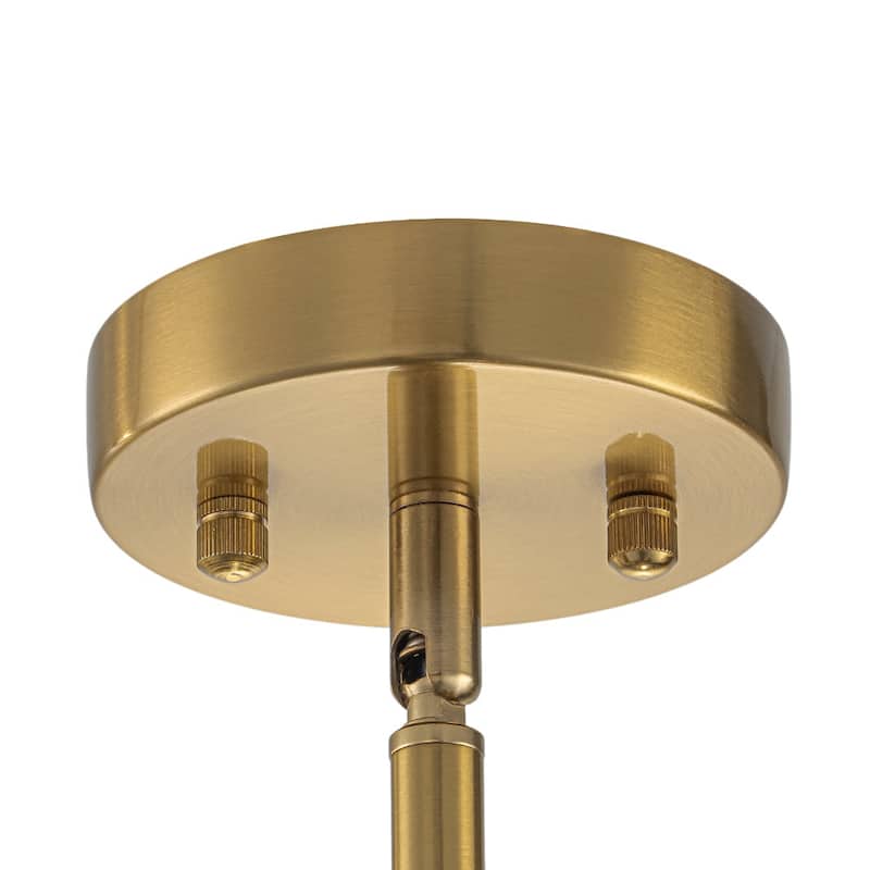 Contemporary 7-Light Clear Textured Glass Sputnik Chandelier - 25.2 in