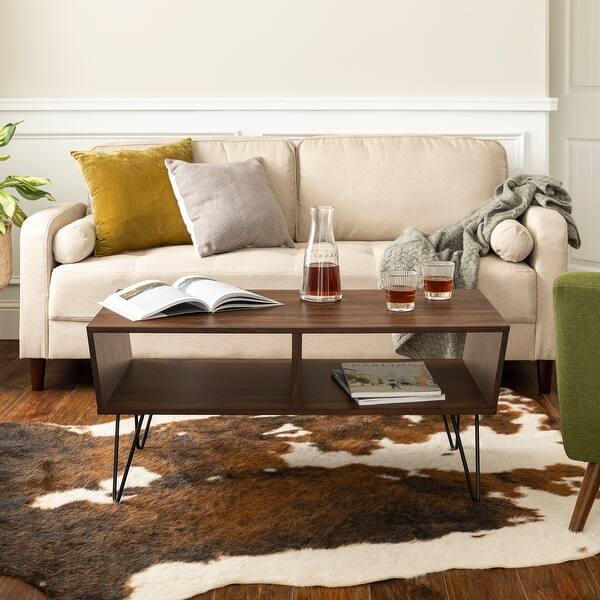 Shop Carson Carrington Halvoreby Mid Century Coffee Table On Sale Overstock 22395976 Dark Walnut