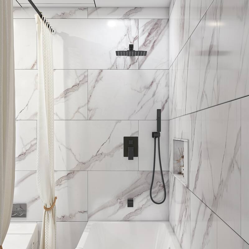 3-function Pressure Balance Shower Set with 10 in Shower Head(Valve Included)
