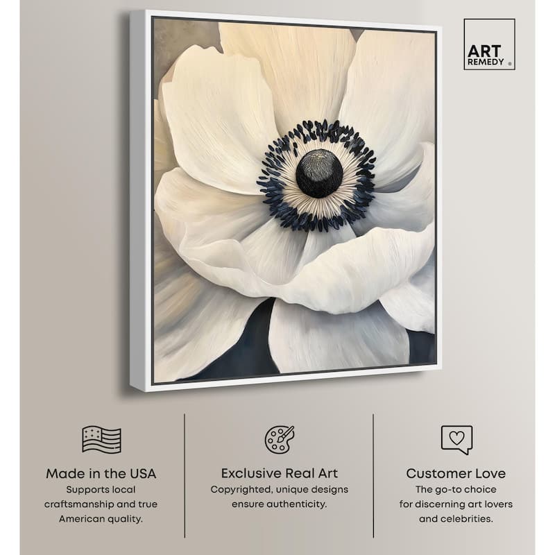 Heart of the Anemone Canvas by Art Remedy
