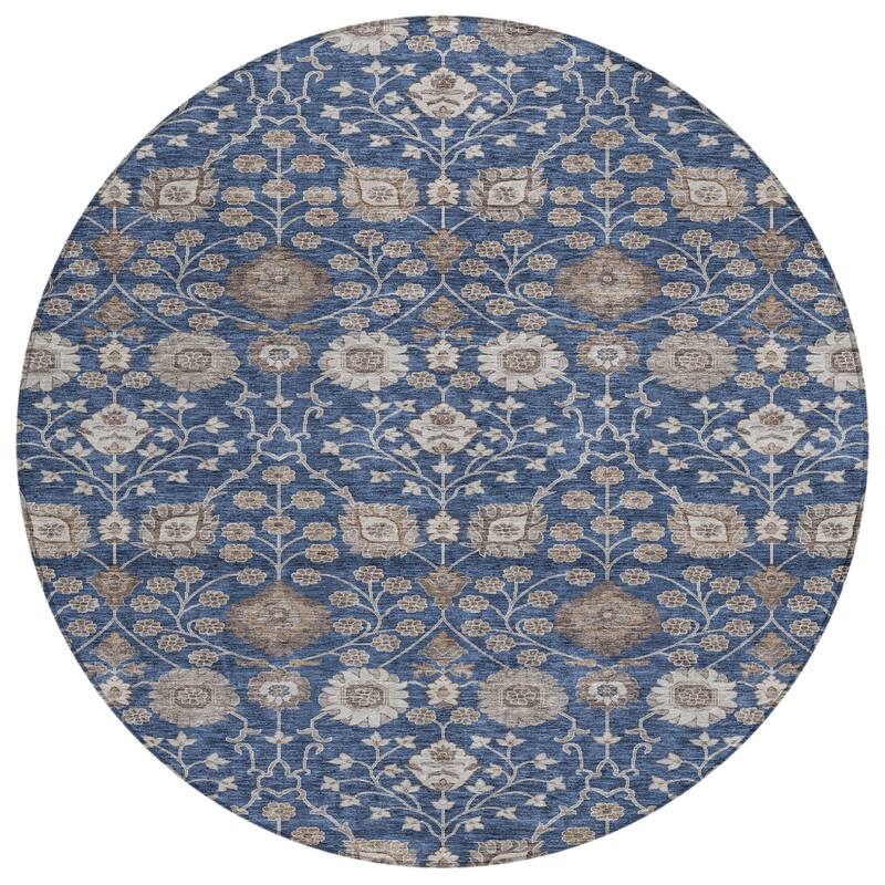 HomeRoots Floral Transitional Rectangle Outdoor Rug