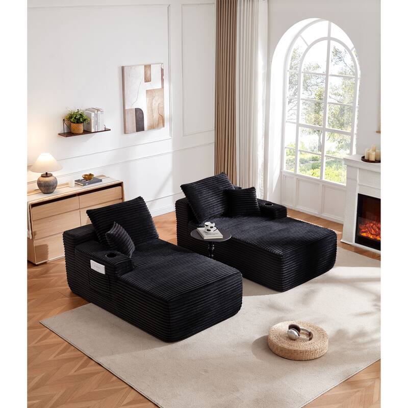 69" Cloud Sectional Couch, L-Shape Chaise with R-Shape Chaise with Deep Seat, and Comfortable 2 Seater Couch