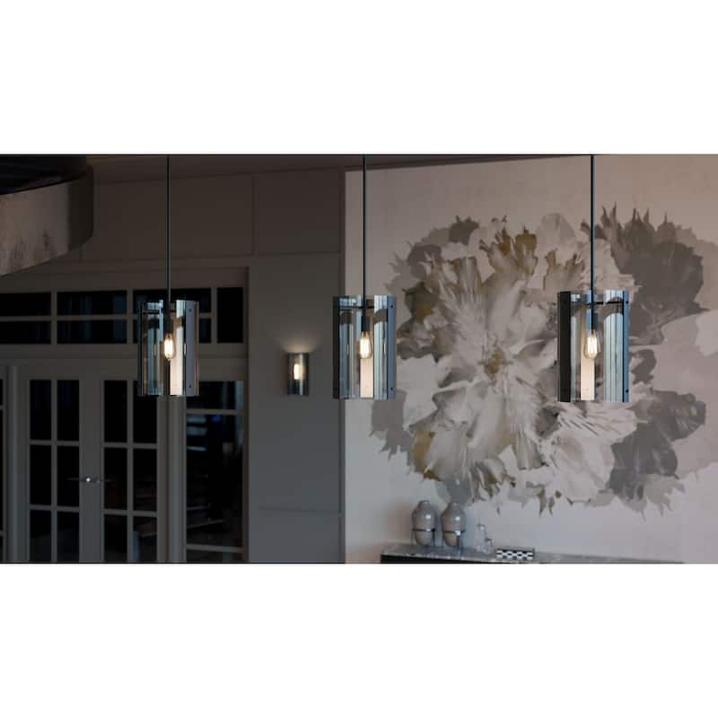 AFX DNAP10MB Pendant 10" Wide Mini Pendant with Smoke Glass Shade