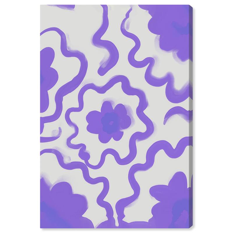 Wynwood Studio Canvas Abstract Violeta s Pattern Purple and Pastel Purple Modern & Contemporary Wall Art Canvas Print