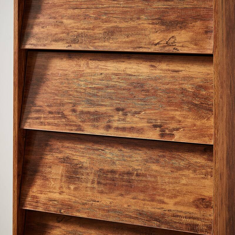 4-drawer Dresser Wood Tall Chest of Drawers for Bedroom Living Room