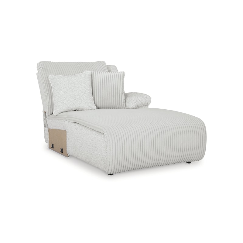 Signature Design by Ashley Top Tier Light Gray 6-Piece Reclining Sectional with Chaise - 149.5"W x 132.5"D x 40"H