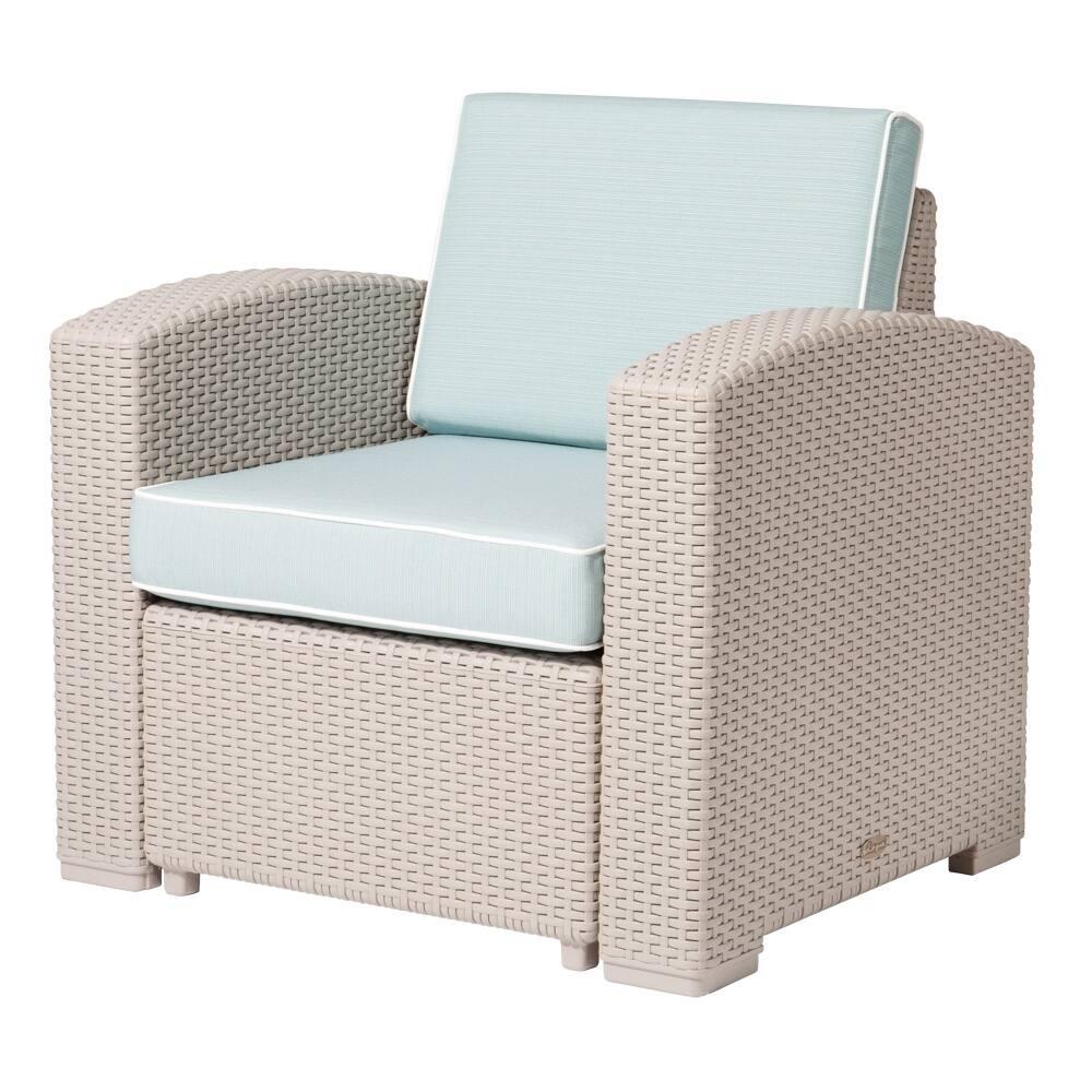 Magnolia Resin All-Weather Club Chair with Cushions