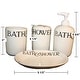 preview thumbnail 5 of 3, Bathroom Accessories Set Includes Bath Tumbler, Soap Dish, Toothbrush Holder, Dispenser, Bath Organizer Renovators Supply