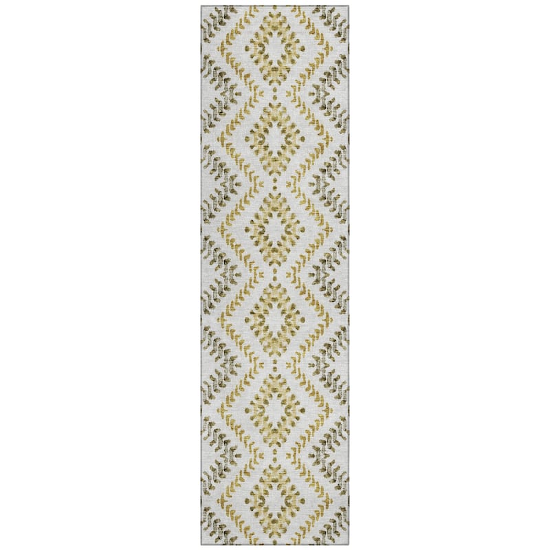 Machine Washable Indoor/ Outdoor Chantille Boho Global Rug