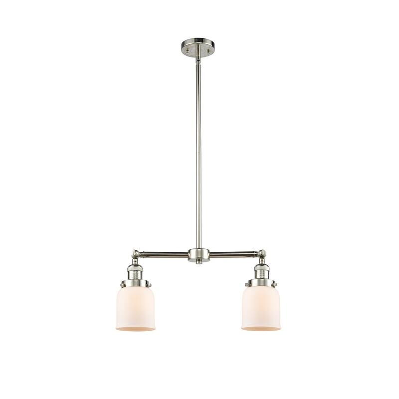 Innovations Lighting Small Bell 2 Light 21" Wide Linear Chandelier