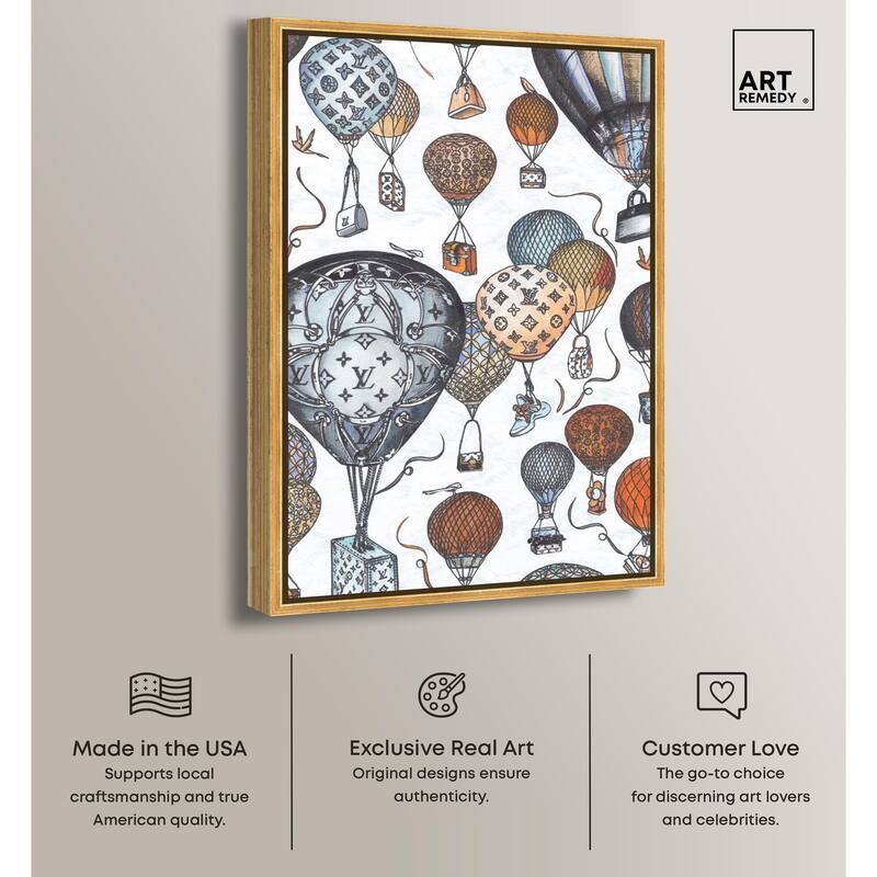 Doll Memories - Fashion Balloons Canvas by Art Remedy