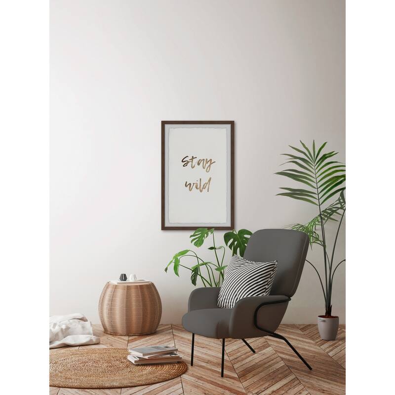Stay Wild Framed Wall Art, Elegant Home Touch - Sophisticated Artwork for Refined Décor
