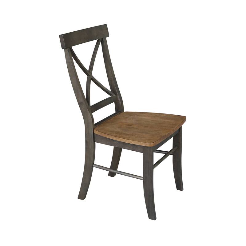 42" Solid Wood Round Dual Drop Leaf Table with 4 Dining Chairs