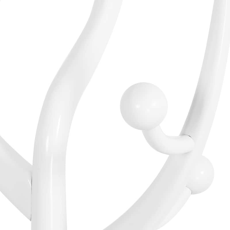 Tree-branch Rubberwood Freestanding Coat Rack with 8 Hooks - 24.5"W x 70.87"H