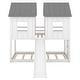 preview thumbnail 6 of 7, Twin Over Twin House Bunk Bed with Slide and Windows