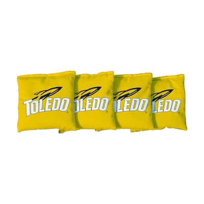 Toledo University Rockets Yellow Cornhole Bags