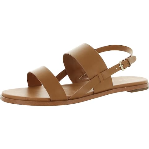 Cole Haan Womens Flynn Flat Sandals Leather Ankle - Pecan Leather