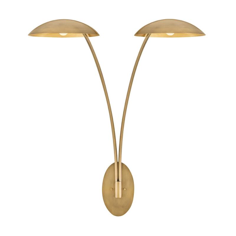 Fredrick Ramond FR41642 Glenn 2 Light 41" Tall Wall Sconce - Heritage Brass / Gold Leaf