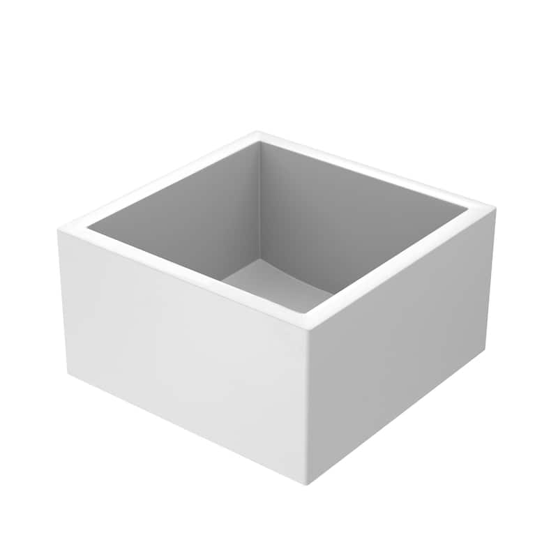 Ventana 15-inch NativeStone Concrete Bar/ Prep Sink - 15" x 15" x 8"