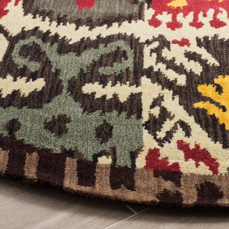 SAFAVIEH Handmade Ikat Gulhayo Modern Wool Rug