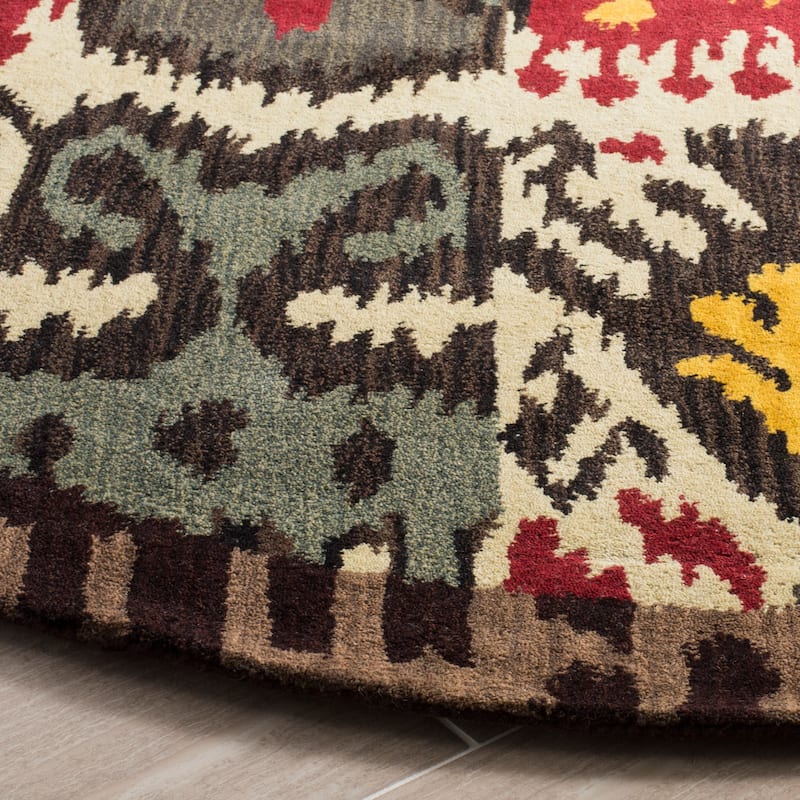 SAFAVIEH Handmade Ikat Shianne Modern Wool Rug