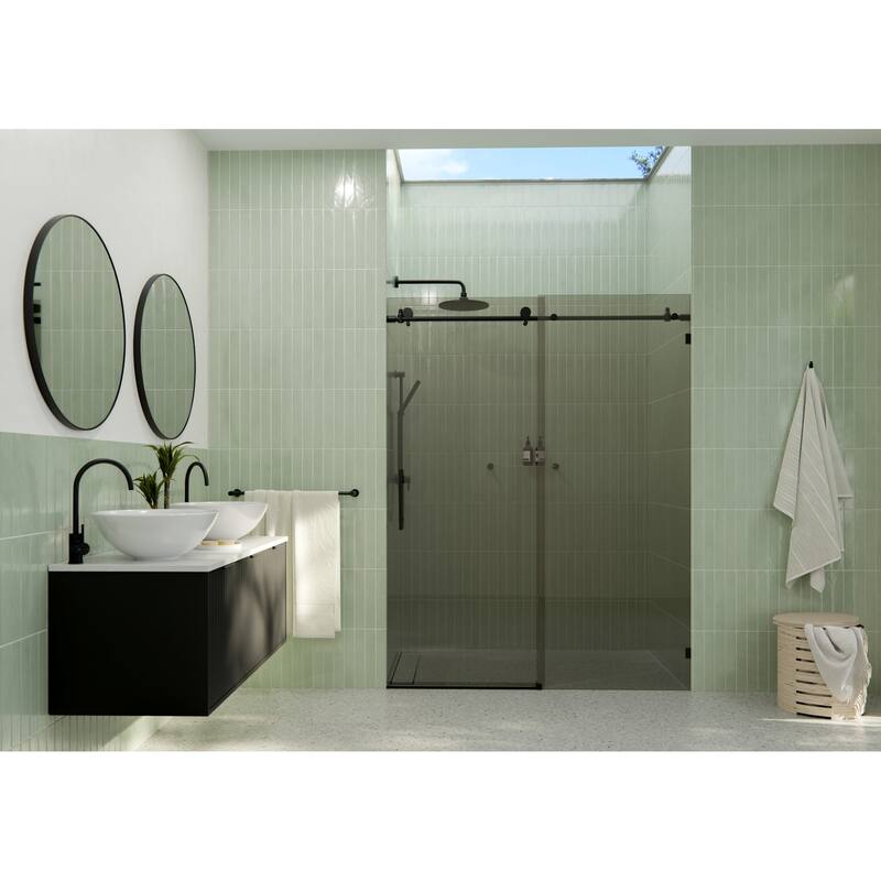 Glass Warehouse GTSLD-60 Equinox 78" High x 60" Wide Sliding Frameless