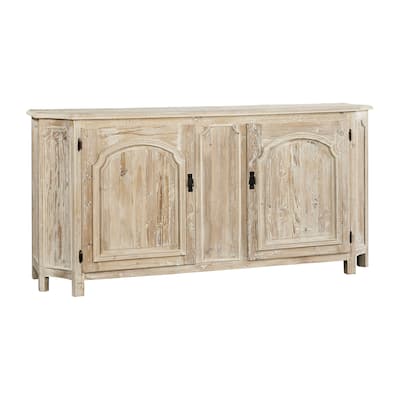 Cambridge 74-inch Reclaimed Pine Wood Sideboard Buffet Cabinet