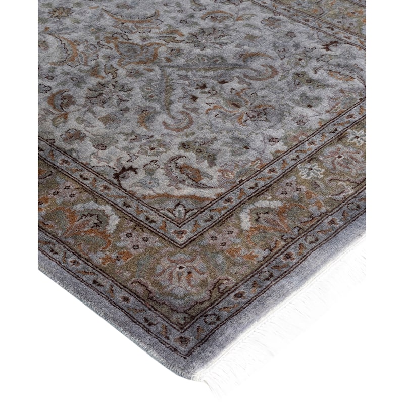 Overdyed One-of-a-Kind Hand-Knotted Area Rug - Gray - 2' 7" x 10' 5"
