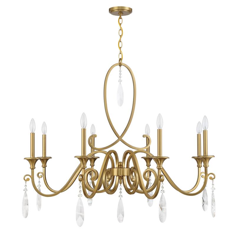 Savoy House 1-2702-8 Fairchild 8 Light 42" Wide Crystal Candle Style