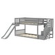 preview thumbnail 15 of 20, Max and Lily Classic Low Bunk with Stairs, Easy Slide and Curtain
